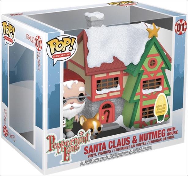 POP! Town Christmas figure 1 Santa Claus & Nutmeg with House
