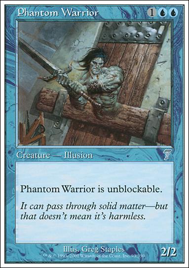 Magic the Gathering: 7th Edition (Base Set) card 93 Phantom Warrior