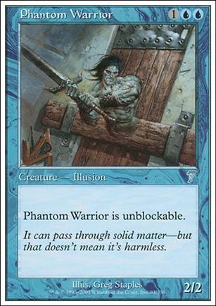 Magic the Gathering: 7th Edition (Base Set) card 93 Phantom Warrior