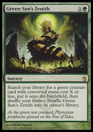 Magic the Gathering: Mirrodin Besieged (Base Set) card 81 Green Sun's Zenith