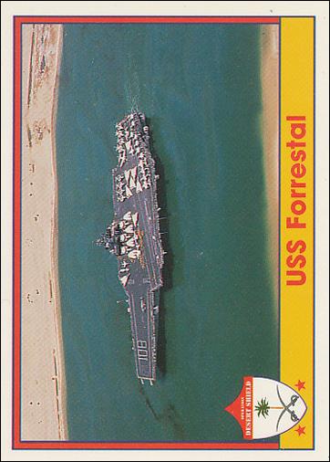 Operation Desert Shield (Base Set) card 57 USS Forrestal
