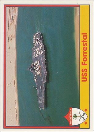Operation Desert Shield (Base Set) card 57 USS Forrestal