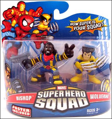 Marvel Super Hero Squad figure 58 Bishop and Wolverine (Jim Lee Costume)