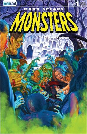 Mark Spears Monsters issue 1-Q Mark Spears Graveyard Cover (Fourth Printing)