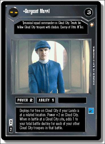 Star Wars: Special Edition Limited (Base Set) card 32 Sergeant Merril