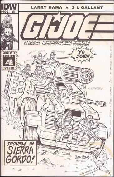G.I. Joe: A Real American Hero issue 196-B Larry Hama 1:10 Artist's Edition Cover