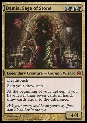 Magic the Gathering: Commander (Base Set) card 191 Damia, Sage of Stone