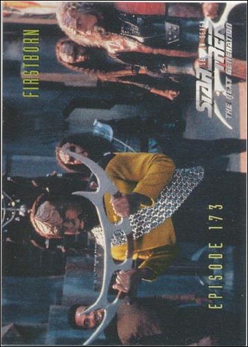 Star Trek: The Next Generation - The Episode Collection Season Seven (Base Set) card 706 Firstborn, Episode 173-A