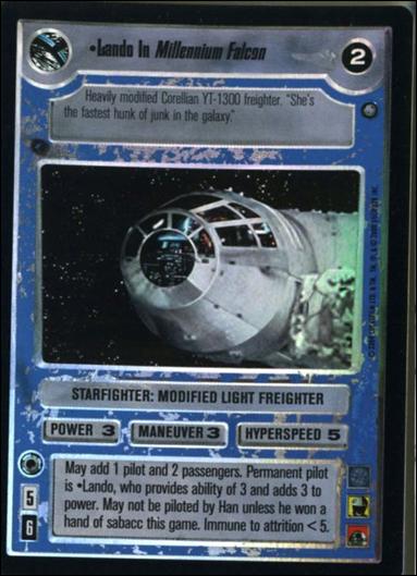 Star Wars: Reflections II: Expanding the Galaxy (Base Set) card 146 Lando In Millenium Falcon