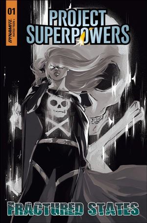 Project Superpowers: Fractured States issue 1-J Paula Andrade 1:11 Black & White Cover