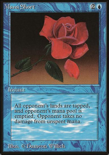 Magic the Gathering: Limited Edition Beta (Base Set) card 66 Mana Short