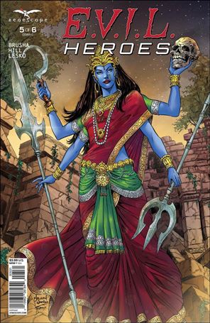 E.V.I.L. Heroes issue 5-C Abhishek Malsuni Cover
