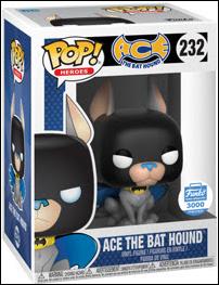 POP! Heroes figure 232 Ace the Bat Hound Funko Shop Exclusive 1/3000