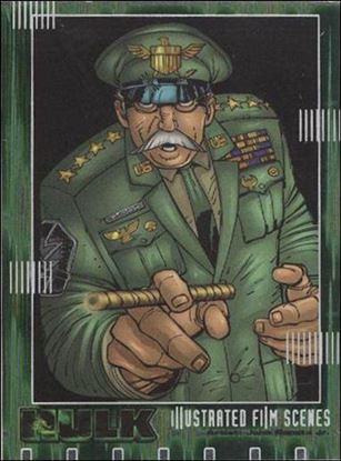 Hulk Film and Comic Cards (Illustrated Film Scenes Subset) card IF09 Thunderbolt Ross