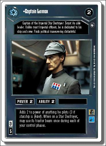 Star Wars: Hoth Revised (Base Set) card 5 Captain Lennox