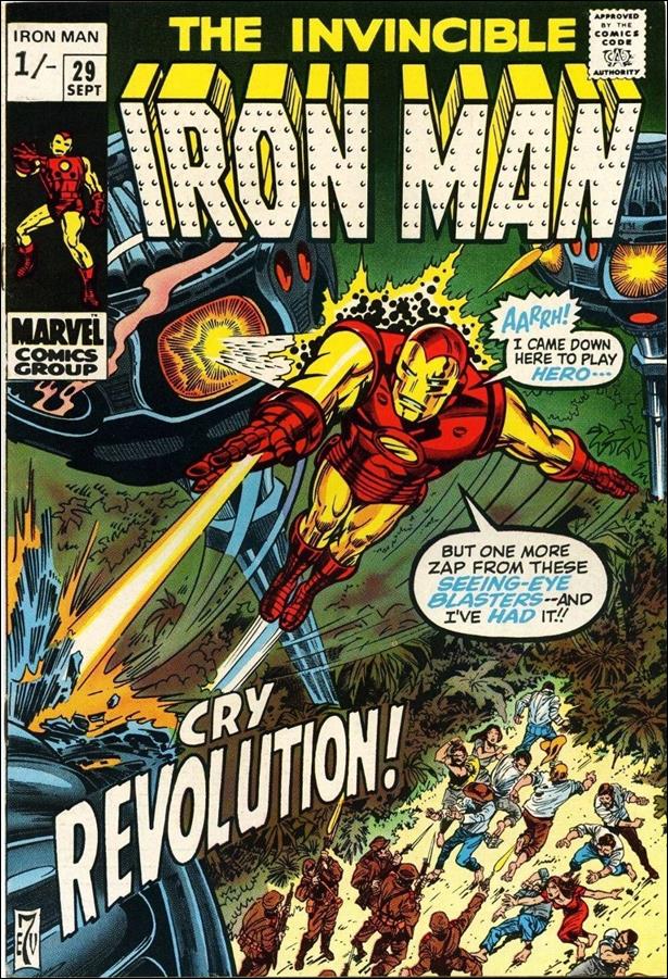 Iron Man (1968) issue 29-B UK Price Cover