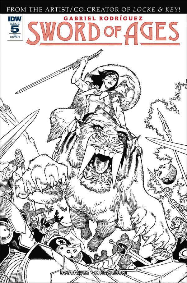 Sword of Ages issue 5-C 1:10 Black & White Cover