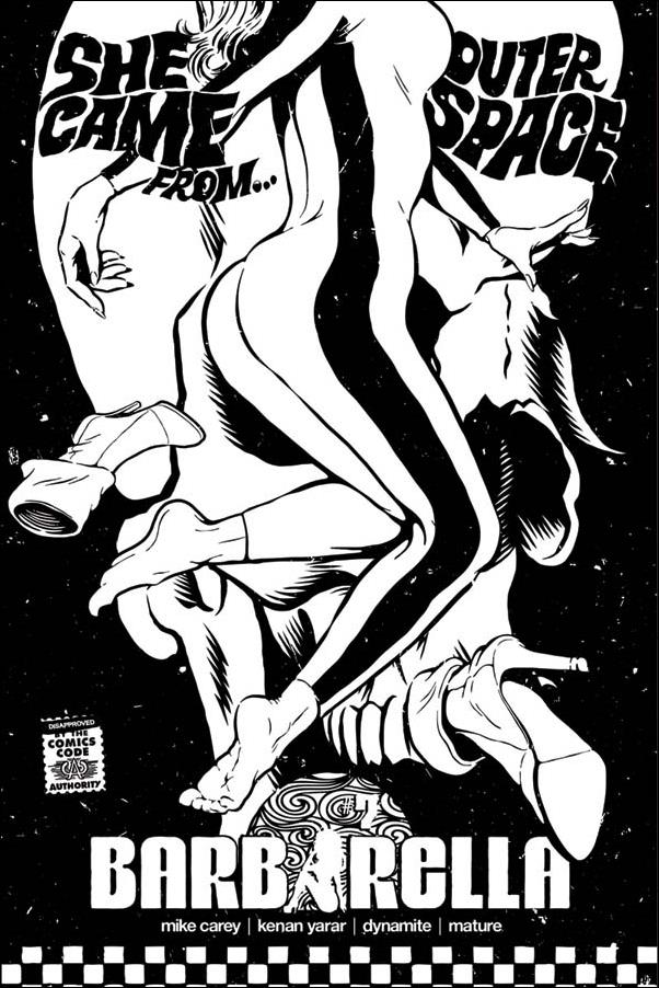 Barbarella (2017) issue 7-F Butcher Billy B&W Cover