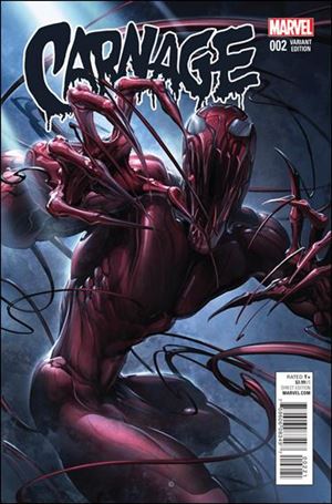 Carnage (2016) issue 2-B Clayton Crain 1:25 Cover