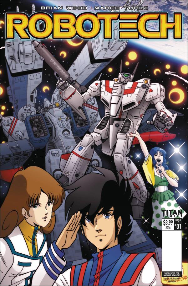 Robotech (2017) issue 1-E Waltrip Bros Retro Cover