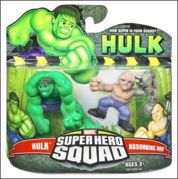 Hulk - Marvel Super Hero Squad  figure 6 Hulk (Smashing)/Absorbing Man