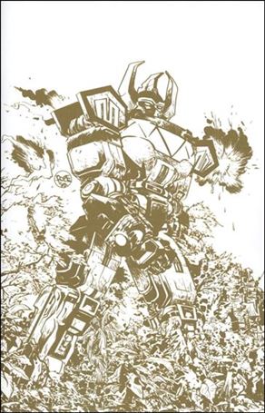 Mighty Morphin Power Rangers issue 1-E Paul Pope 1:200 Gold Foil Cover