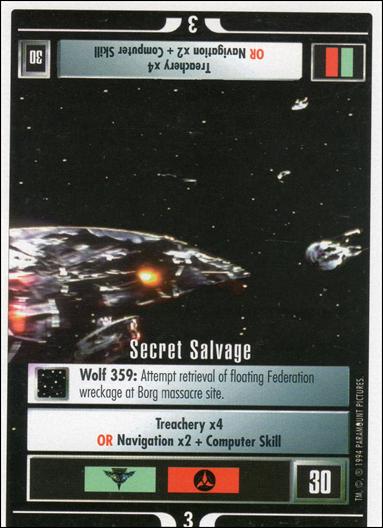 Star Trek: Premiere Unlimited (Base Set) card 184 Secret Salvage
