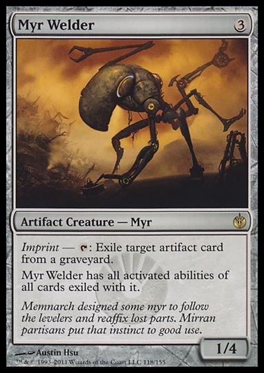 Magic the Gathering: Mirrodin Besieged (Base Set) card 118 Myr Welder