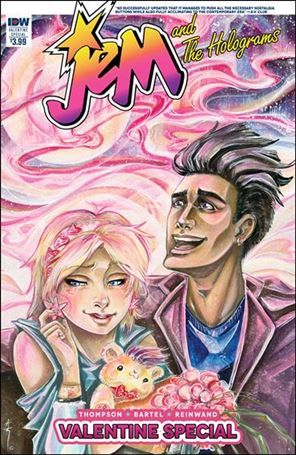 Jem and the Holograms Valentine Special issue nn Sara Richard Cover