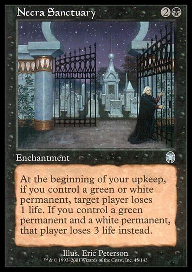 Magic the Gathering: Apocalypse (Base Set) card 45 Necra Sanctuary