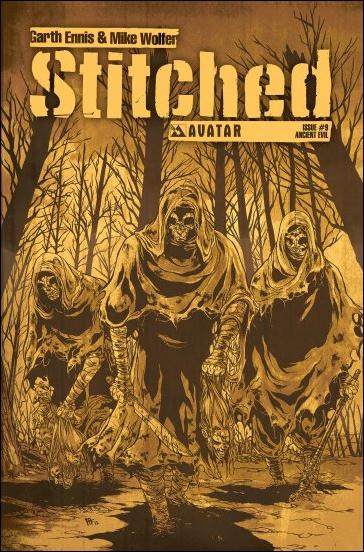 Stitched issue 9-D 1:3 Ancient Evil Cover