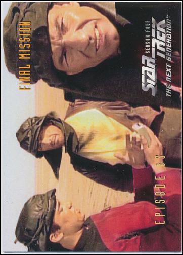 Star Trek: The Next Generation - The Episode Collection Season Four (Base Set) card 346 Final Mission, Episode 83A