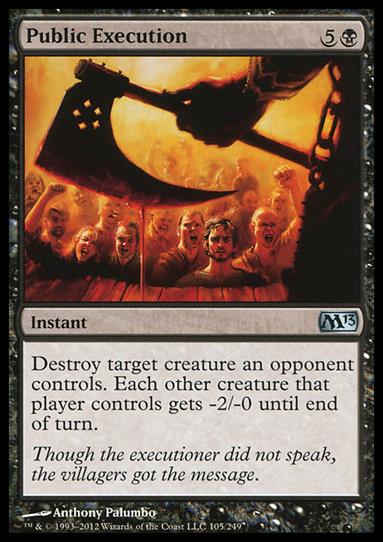 Magic the Gathering: 2013 Core Set (Base Set) card 105 Public Execution