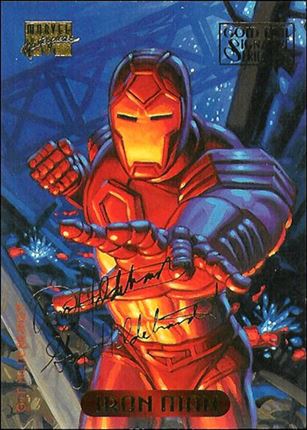 1994 Marvel Masterpieces (Gold-Foil Signature Parallel Base Set) card 56 Iron Man