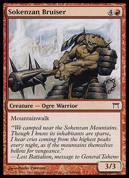 Magic the Gathering: Champions of Kamigawa (Base Set) card 188 Sokenzan Bruiser
