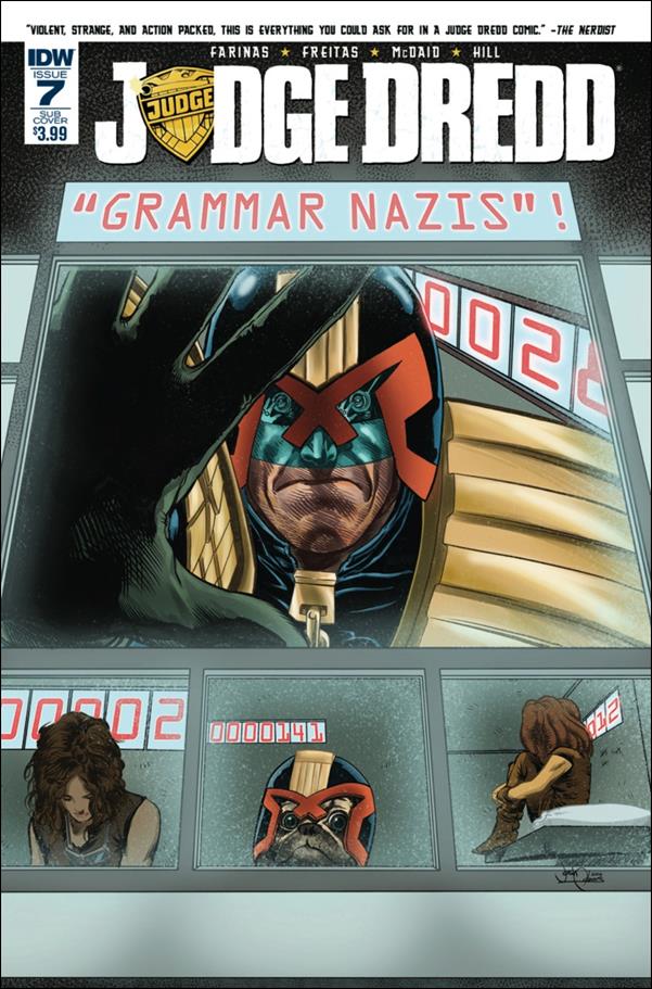 Judge Dredd (2015) issue 7-B Josh Adams Subscription Cover