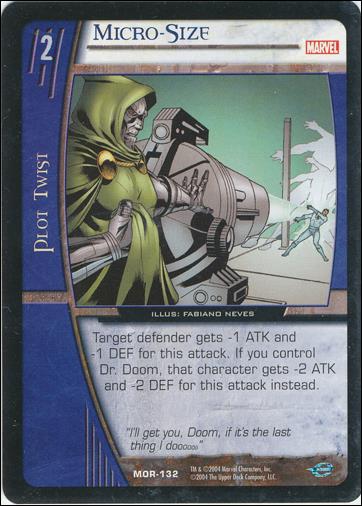 Marvel Origins: VS System (Base Set) card MOR-132-B Micro-Size