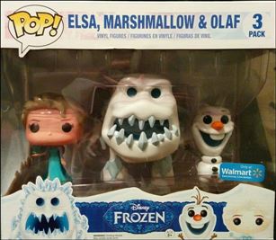 POP! Disney Multi-Packs figure nn5 Elsa, Marshamallow & Olaf Walmart Exclusive