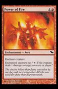 Magic the Gathering: Shadowmoor (Base Set) card 101 Power of Fire