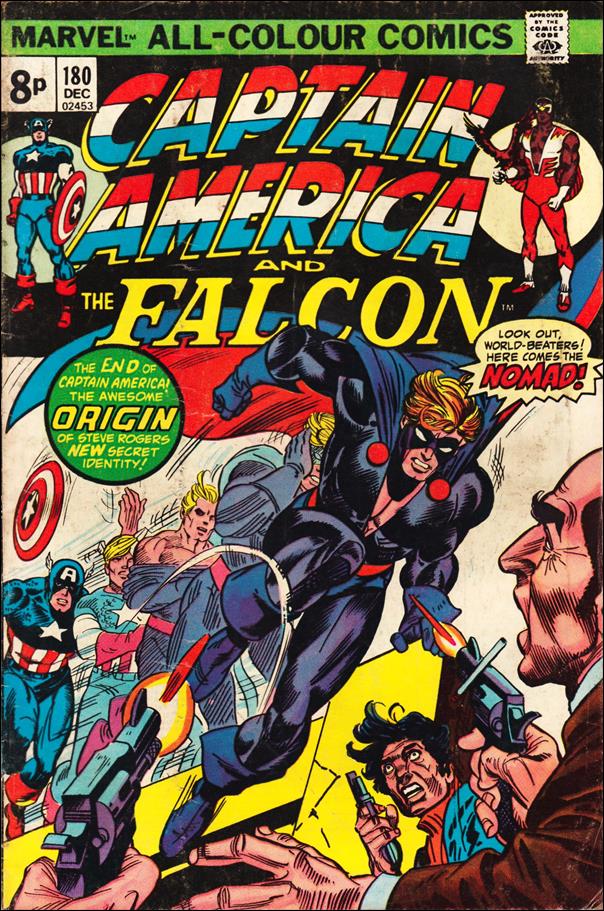 Captain America (1968) issue 180-B UK Price Cover