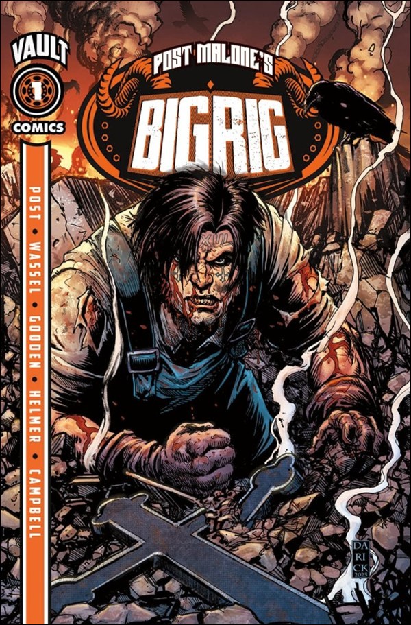 Post Malone's Big Rig issue 1-D Darick Robertson Bundle Box Silver Cover