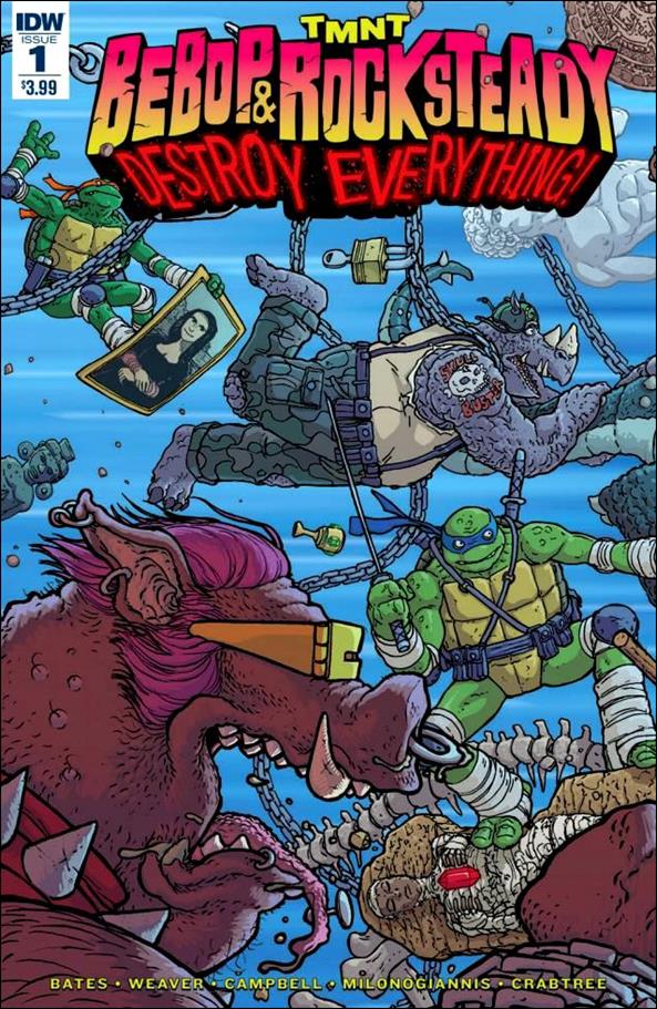 Teenage Mutant Ninja Turtles Bebop & Rocksteady Destroy Everything issue 1 Nick Pitarra Cover