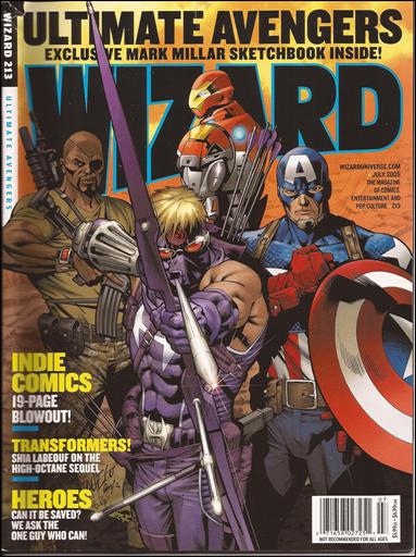 Wizard: The Magazine of Comics, Entertainment and Pop Culture issue 213-B Carlos Pacheco Ultimate Avengers Cover
