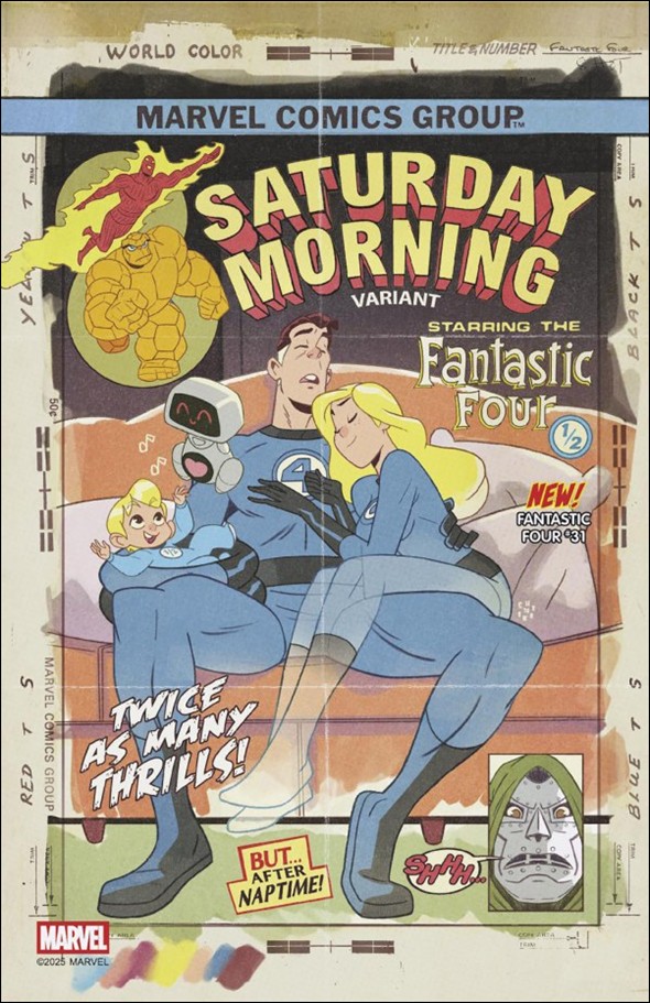 Fantastic Four (2022) issue 31-D Sean Galloway Saturday Morning Cover
