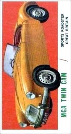 Sports Cars (1961) (Base Set) card 13 MGA Twin Cam