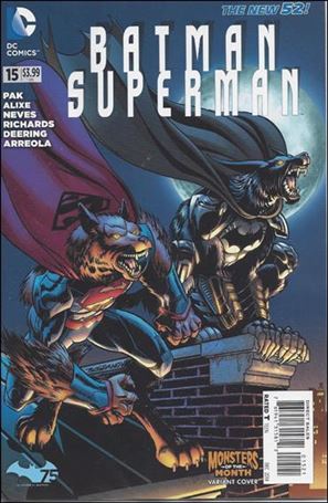Batman/Superman (2013) issue 15-D Jon Bogdanove Monsters of the Month Cover