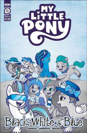 My Little Pony: Black, White, & Blue Cover Image 1