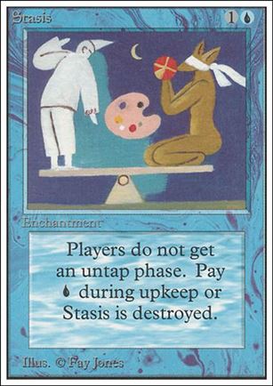 Magic the Gathering: Unlimited (Base Set) card 81 Stasis