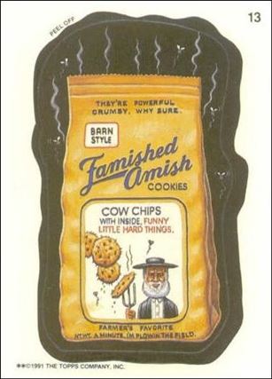 Wacky Packages (Base Set) card 13 Famished Amish