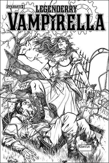 Legenderry Vampirella issue 3-B 1:10 Sketch Cover
